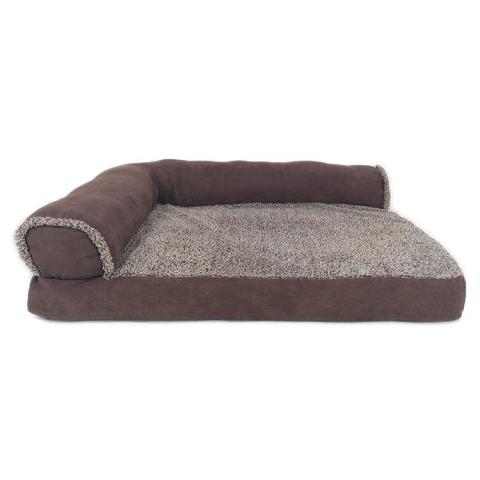 pet Brown Orthopedic Foam Desigern Dog Calmer Couch