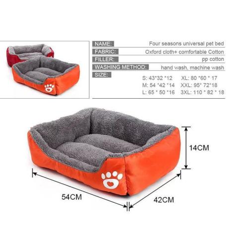 2023 New All Weather Dual Use Double Sided Pet Beds Accessories Breathable Dog Sofa Bed Dog Nest Large Rectangle Pet Beds