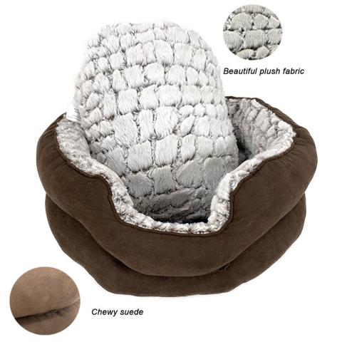 pet Soft Washable Soft Plush Dog Pet Bed Cat Bed With Mat